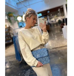 Alix the Label Denim leopard bag denim blue 2403005514-200