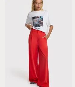Alix the Label Pleat pant bright red 2502113023-504