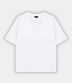 Alix the Label V neck tee soft white 2503844094-012