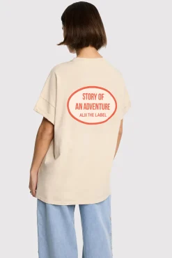 Alix the Label Walk my world tee sand 2503819117-662