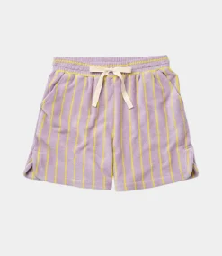 Bongusta Naram Gym Shorts lilac & neon yellow BON94-LILAC