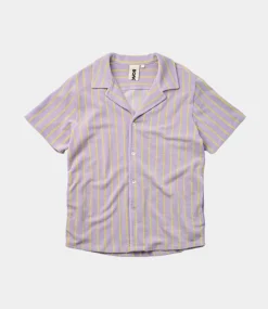 Bongusta Naram Shirt lilac & neon yellow BON68-LILAC