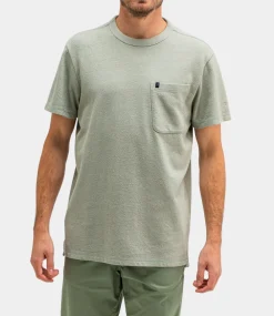 Butcher of Blue Adrien Loose Pkt Tee Dk. Delphi Green M2412014-791