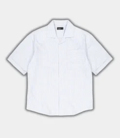 Butcher of Blue Anthony Resort Stripe Shirt SS Horizon Blue M2514013-823