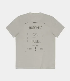 Butcher of Blue Army Stencil Tee Lt. Seal Grey M2512004-907