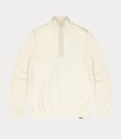 Butcher of Blue Lt Clifden Half Zip Beige Grey M2426030-618