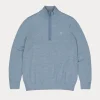 Butcher of Blue Lt Clifden Half Zip Lagoon Blue M2426030-836