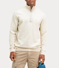 Butcher of Blue Lt Clifden Half Zip Beige Grey M2426030-618