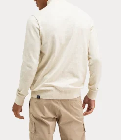 Butcher of Blue Lt Clifden Half Zip Beige Grey M2426030-618