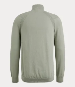 Cast Iron Half zip collar cotton stretch seagrass CKW2502309-6169