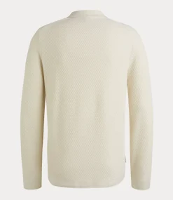Cast Iron Polo l/s cotton modal almond milk CPS2502820-7165