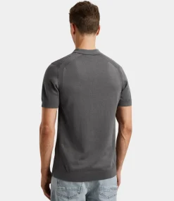 Cast Iron Polo s/s cotton modal granite gray CPSS2504885-9133