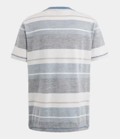 Cast Iron R neck regular fit popcorn s/s provincial blue CTSS2503567-5134