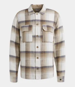 Cast Iron Shirt l/s slub check teak CSI2503229-8074