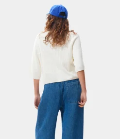 Catwalk Junkie Knit with short sleeves Egret 2502010810-226