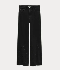 Catwalk Junkie loose fit jeans with metallic strass washed black 2402040005-117