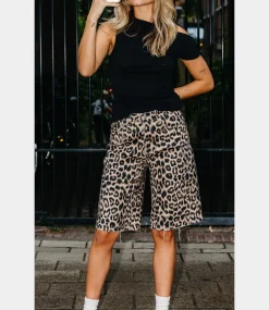 Catwalk Junkie Loose fit leopard jorts Grey Morn 2502023816-142