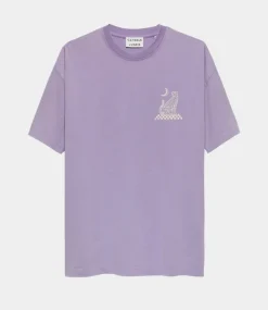 Catwalk Junkie Oversized graphic Tshirt Purple Sky 2502020220-622
