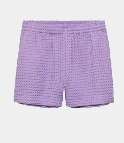 Catwalk Junkie Pull on textured shorts Purple Sky 2502023810-622