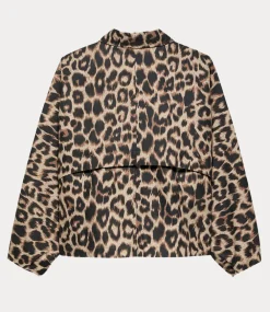 Catwalk Junkie Short leopard trenchcoat grey morn 2502012610-142