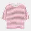 Catwalk Junkie Striped loose fit Tshirt Pink Lemonade 2502020224-874
