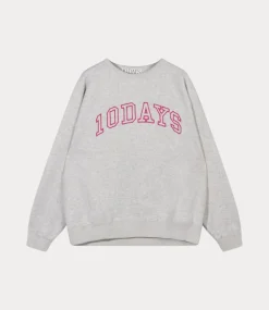 10Days Statement sweater light grey melee 20-800-5201-4001