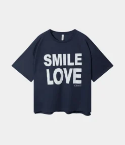 10Days Statement tee smile love yale blue 20-744-5201-1202