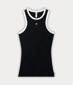 10Days Tank top rib contrast black 20-468-5201-1012