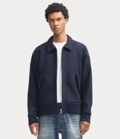 Denham lennon wool bomber jacket bwm navy blazer 01-24-10-20-003