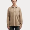 Denham Branson overshirt ct vintage khaki 01-24-08-40-042