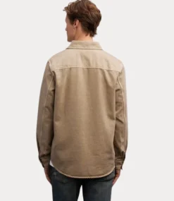 Denham Branson overshirt ct vintage khaki 01-24-08-40-042