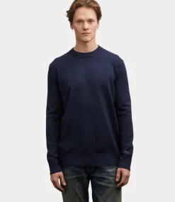 Denham Eaton crew knit ssb navy blazer 01-24-07-71-010