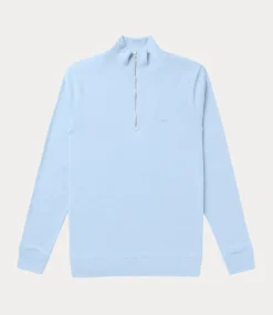 Denham Roger half zip cmj cashmere blue 01-25-02-52-293