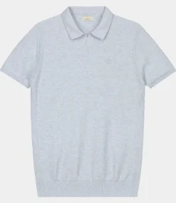 Dstrezzed mercury short sleeve polo lt. blue 420026-NOS-646