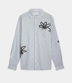 Filling Pieces Dress shirt flowers antique white 9689977-9936