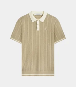 Filling Pieces Knitted polo white pepper 8071366-9976