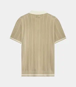 Filling Pieces Knitted polo white pepper 8071366-9976