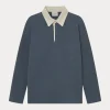 Foret herb brushed sweatshirt navy F4410-NAVY