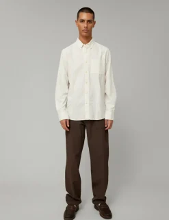 Foret Hornet seersucker shirt cloud F4818-CLOUD