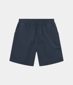 Foret Hush seersucker shorts navy F4114-NAVY
