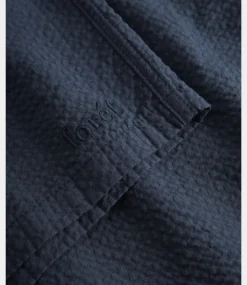 Foret Hush seersucker shorts navy F4114-NAVY