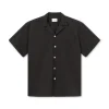 Foret Hush ss shirt washed black F4106-F4106