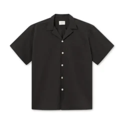 Foret Hush ss shirt washed black F4106-F4106