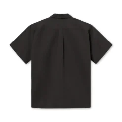 Foret Hush ss shirt washed black F4106-F4106