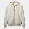 Foret Noon zip hood snow melange F4835-SNOW