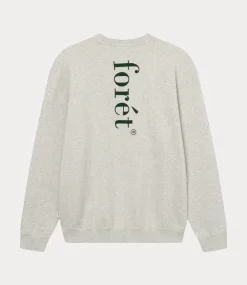 Foret ocean sweatshirt snow melange/green F4416-SNOW