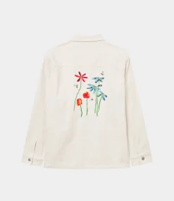 Foret Rowan embroidery canvas overshirt cloud F4824-CLOUD