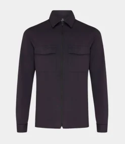 Genti Oaks overshirt navy S2095-1967-010