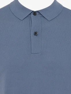 Genti Polo button s/s blue K2046-1260-014