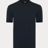 Genti Polo zip s/s navy K2053-1260-010